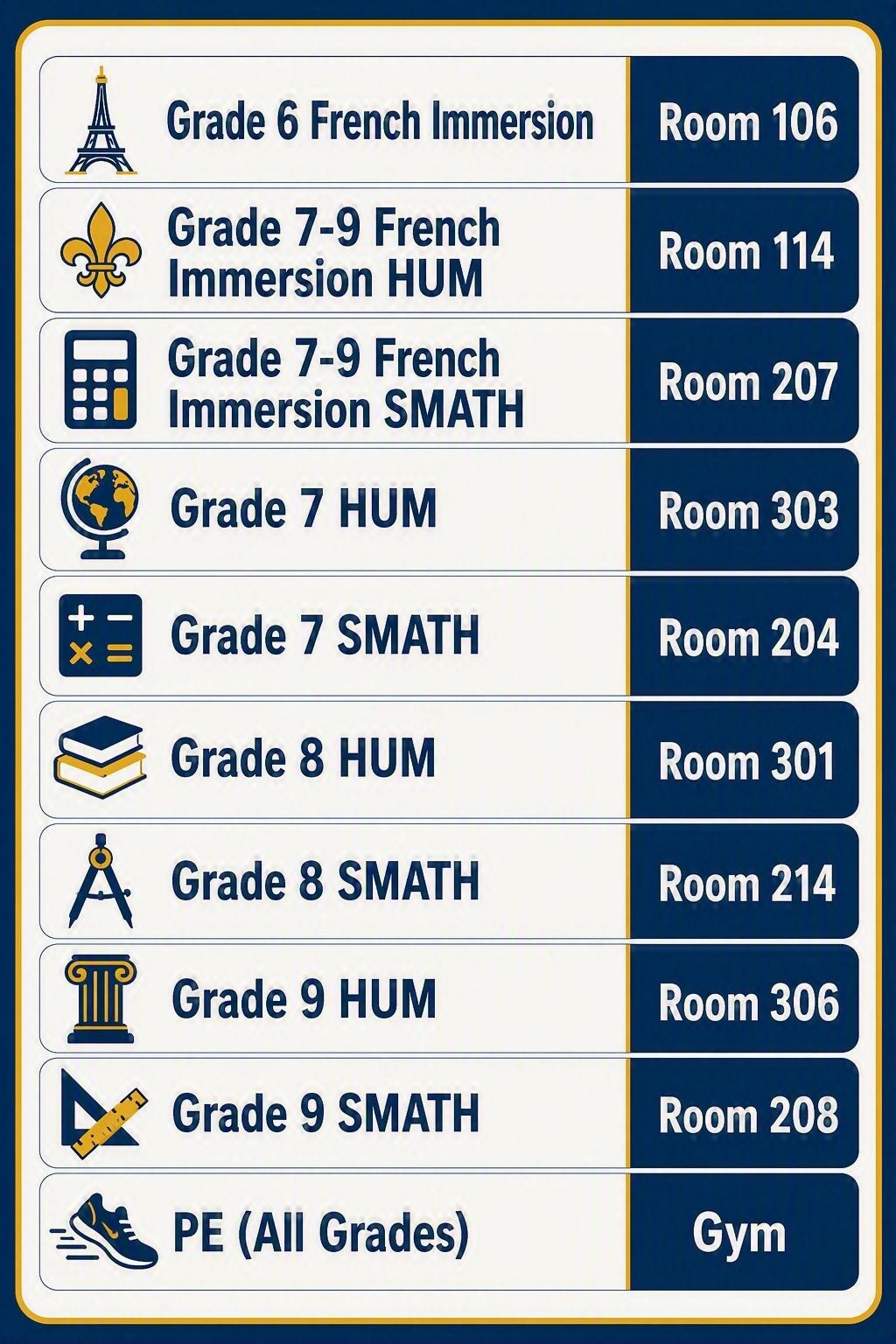 Class Settings